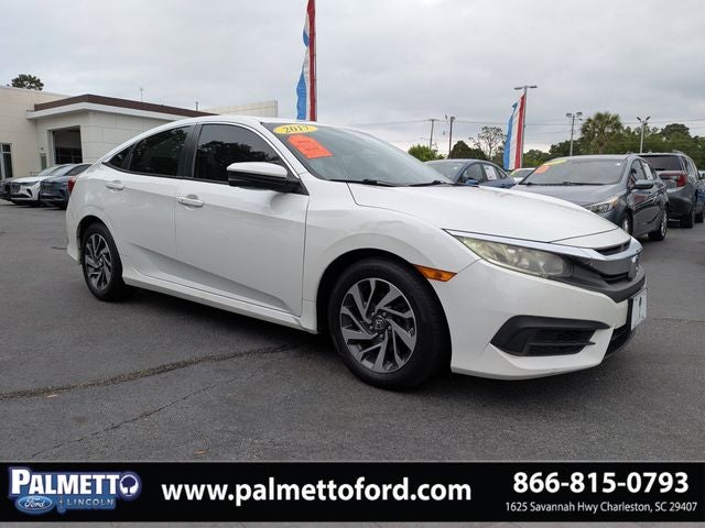 Used 2017 Honda Civic EX with VIN 2HGFC2F73HH519540 for sale in Charleston, SC