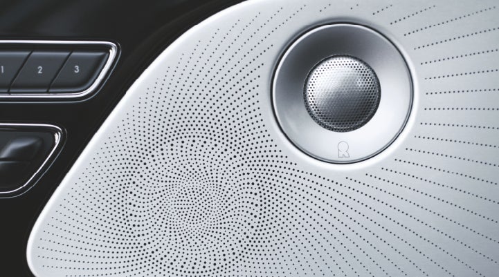 A stylish speaker cover of a 2024 Lincoln Aviator® SUV is shown | Palmetto Lincoln in Charleston SC
