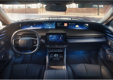 The panoramic display is shown in a 2026 Lincoln Nautilus® SUV. | Palmetto Lincoln in Charleston SC