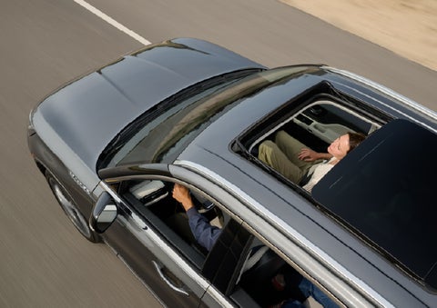 The available panoramic Vista Roof® of a 2027 Lincoln Aviator® SUV is open. | Palmetto Lincoln in Charleston SC