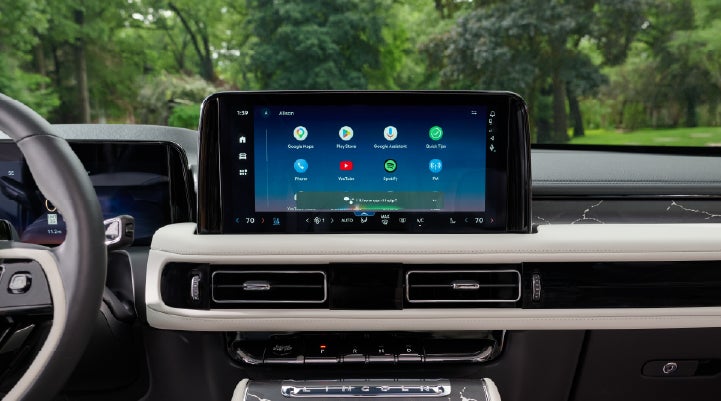 The center touchscreen inside a 2027 Lincoln Aviator® Black Label™ SUV | Palmetto Lincoln in Charleston SC